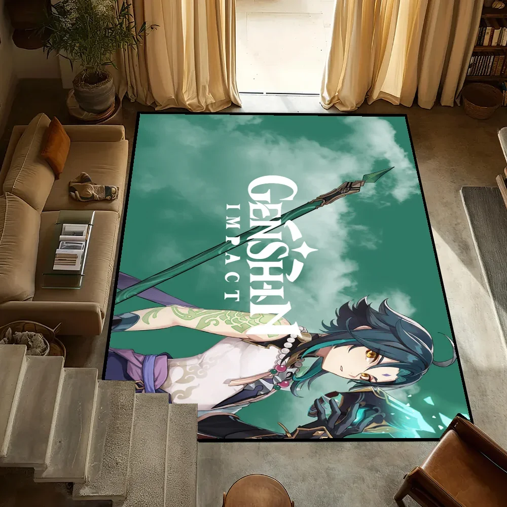 

Genshin small Bedside Kitchen Bath Living Home Game House Bedroom Floor Mat cool Doormat Large Impact Carpet Rug Decoration