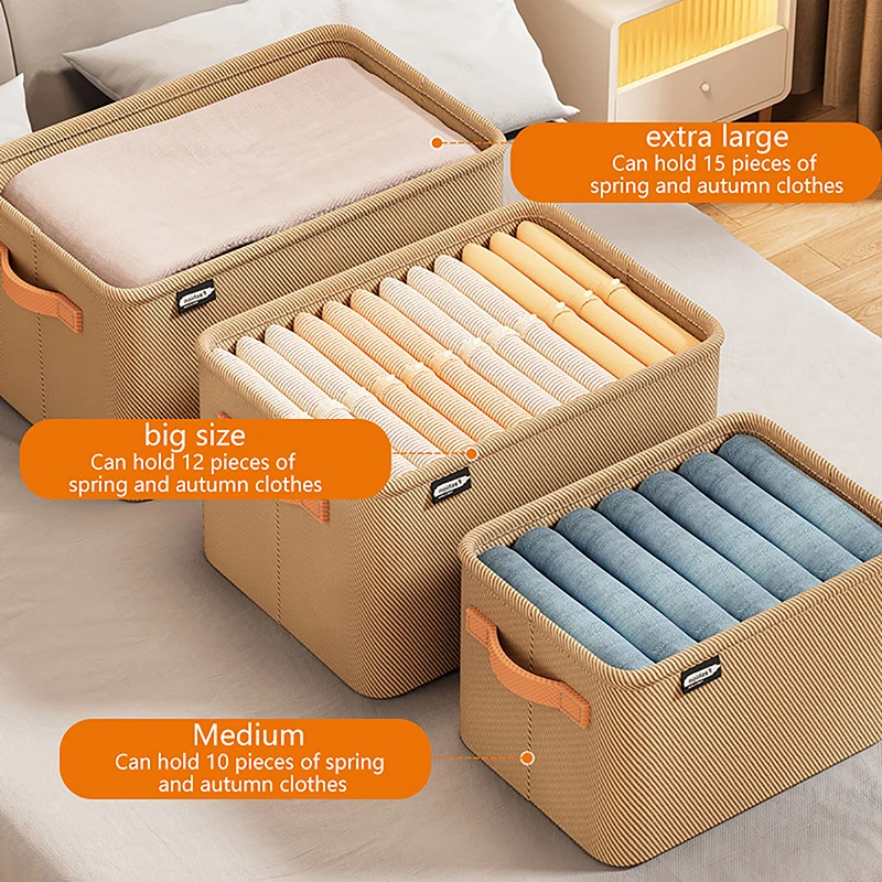 Thicken Steel Frame Clothes Organizer Pants Sweater Storage Cabinets Jeans Storage Box Wardrobe Clothes Storage Organizers