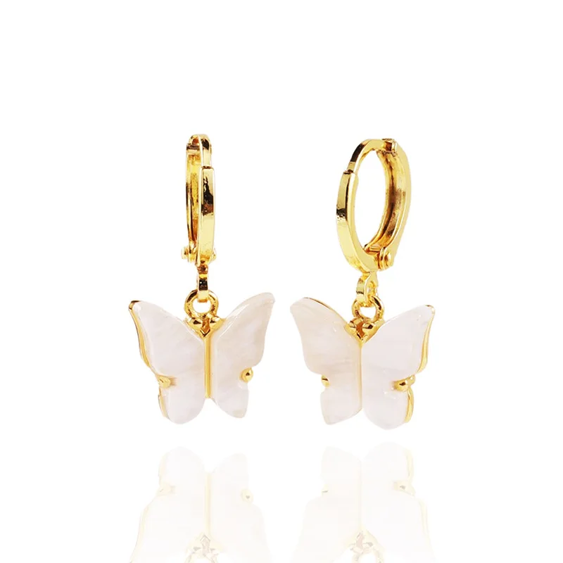 Withered Shell Butterfly Earrings With European And American Fashion Temperament Jewelry Earrings Women's Earrings Ear Cuffs
