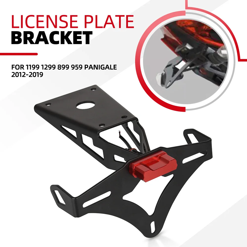 

For Ducati 1199 1299 899 959 Panigale 2012-2016 2017 2018 2019 License Plate Holder Bracket Rear Tail Tidy Fender Eliminator Kit