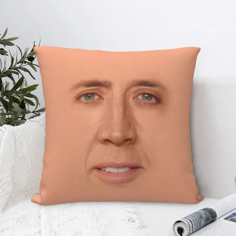 الحديثة نيكولاس قفص ميمي غطاء الوسادة 55*55 سم لينة مضحك رمي كيس وسادة لغرفة المعيشة أريكة كرسي المخدة #6