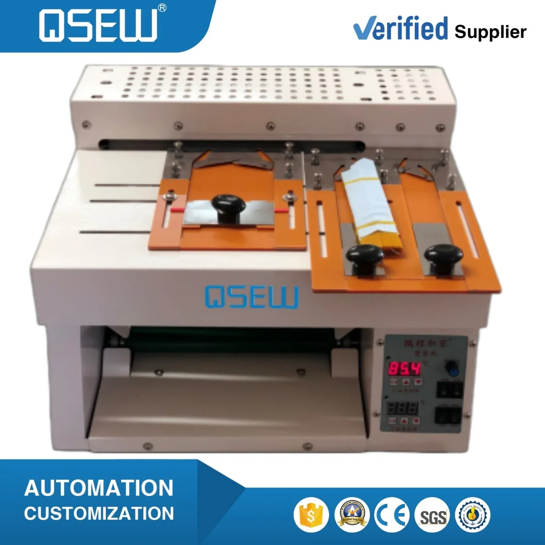 QS-25 Automatic Pocket Creasing Industrial Sewing Machine Sleeve Cuff Pocket Ironing Machine Collar Iron Creasing Machine 25cm