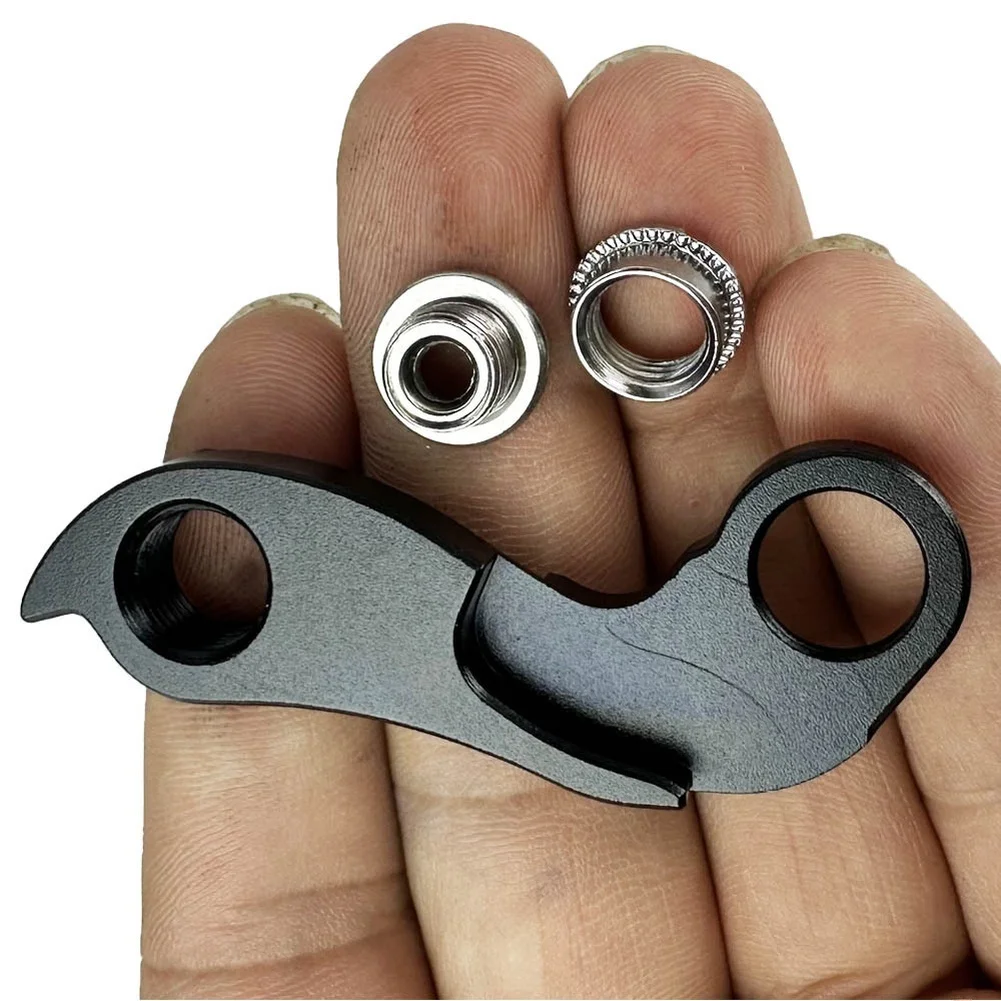 For road Bicycle Derailleur Hanger 230 Aluminum Tail Hook Replacement Part 15g Black 6.05x4.1x0.4cm Direct Fit Design