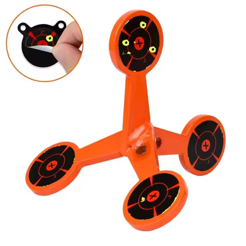 Pinball Shooting Metal Rolling Target Multiple Side Shooting Rolling Target Paper Set Slingshot Pneumatic Launcher Accessories
