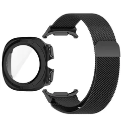 Per Samsung Galaxy Watch 7 Ultra LTE cinturino in acciaio inossidabile Samsung Watch 7 Ultra 47mm custodia protettiva con braccialetto magnetico Milano