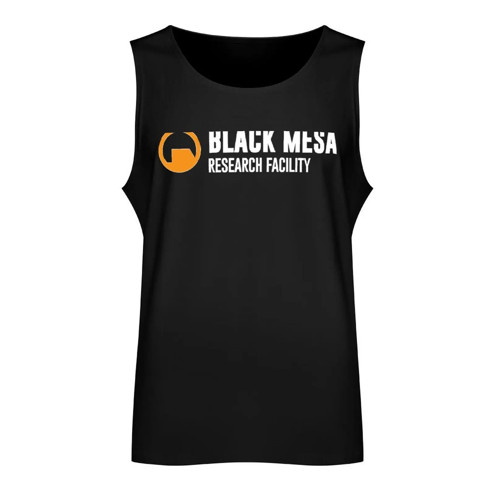 Black Mesa Research Facility Tank Top gym clothing men Man sleeveless shirt