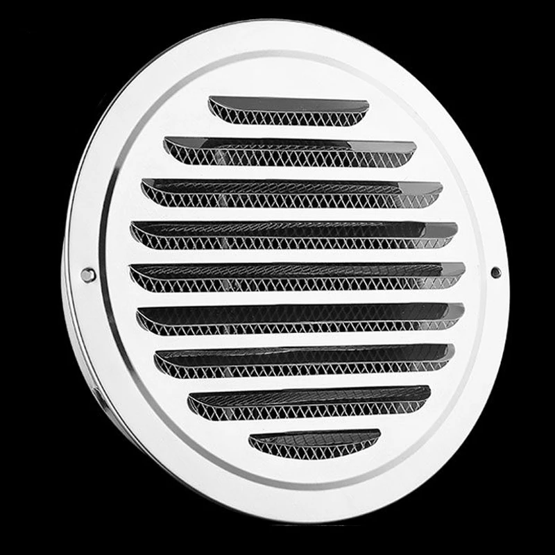 

304 Stainless Steel Wind Cap Flat Head Exterior Wall Vent Outlet Wind Guard Range Hood Exhaust Pipe Vent Cover