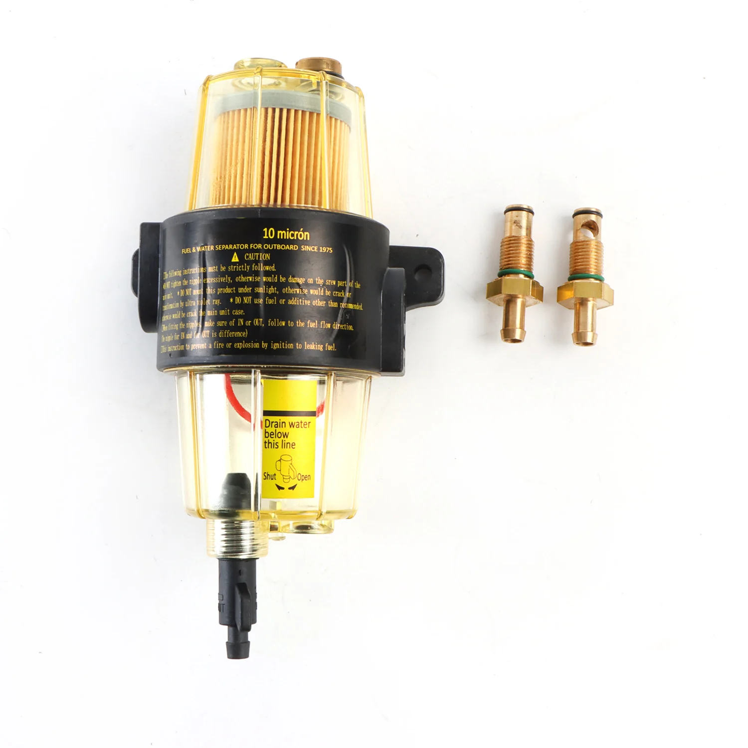 Universal UF-10K Oil Water Separator Tank Boat Diesel Fuel Filter Element Set Outboard Motors Auto Parts Marine Accessories