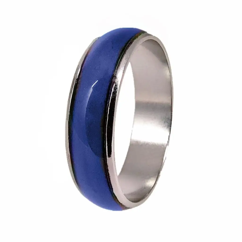 Alloy Mood Ring Multi Color Changing Ring Emotional Band for Women Temperature Sensing Accessory Jewelry