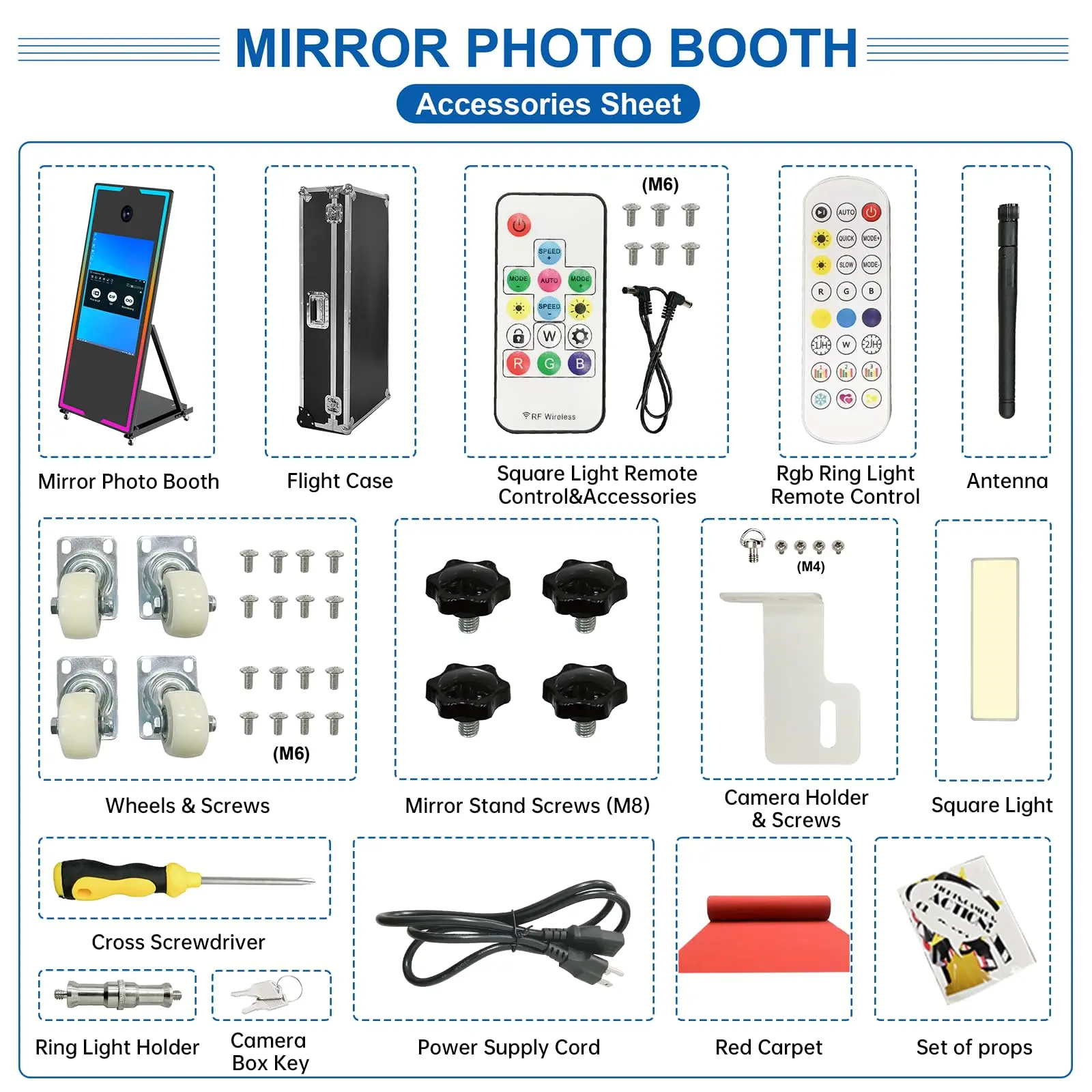 2025 Magic Mirror Photo Booth With Integrated Camera And Printer Kiosk 'Mirror Me' Picture Booth