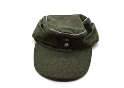 Rievocazione GERMAN M43 UFFICIALE WH EM FIELD PANZER WOOLEN CAP HAT VERT