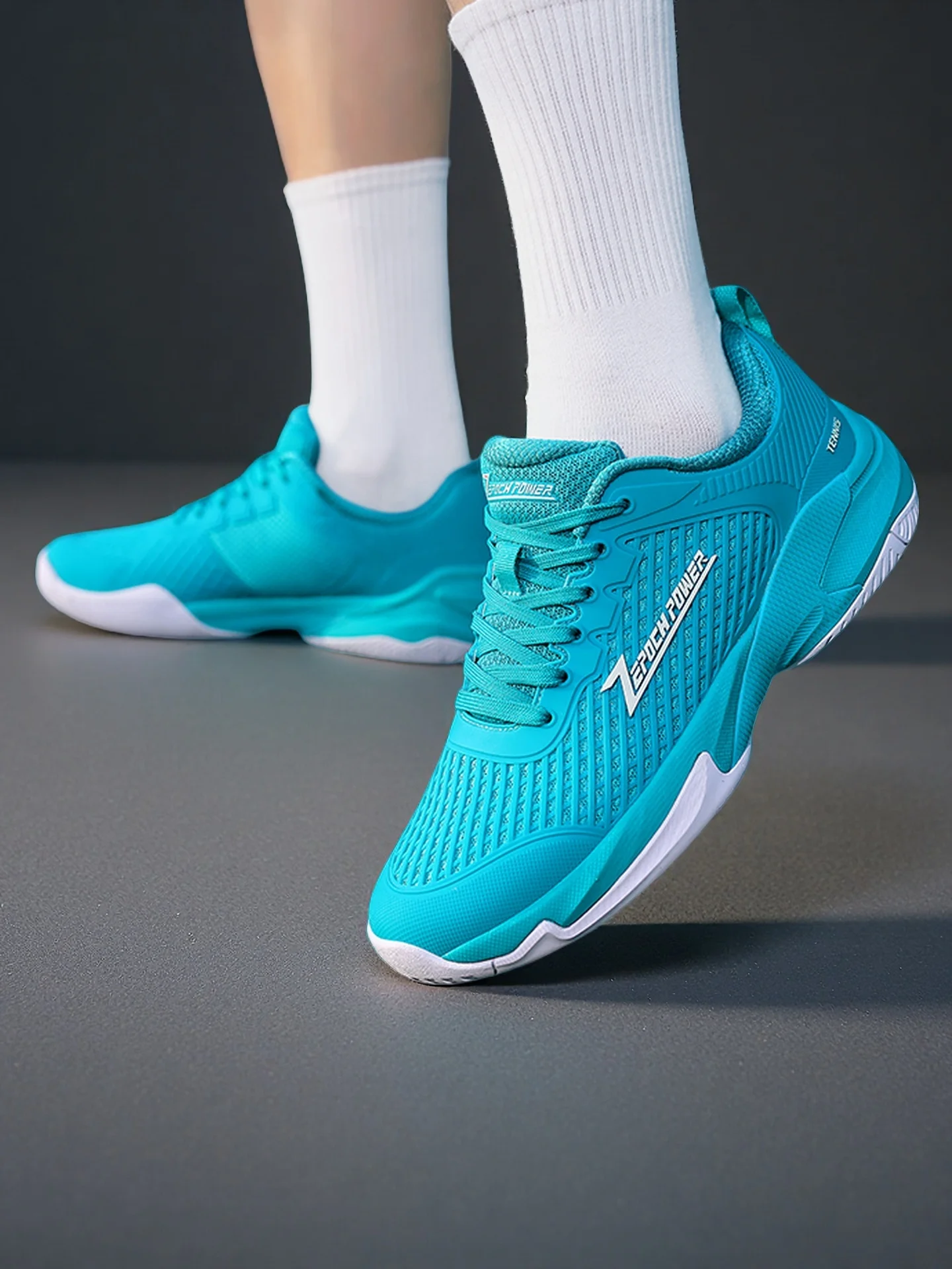 Unisex Professional Tennis Shoes Durable Badminton Fitness Shoes Comfortable and Versatile Indoor Badminton Court Footwear