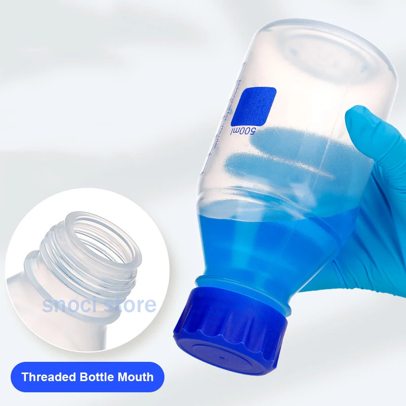 GL45 Plastic reagent bottle PP blue cover reagent bottle polypropylene sample bottle chemical bottle 100/250/500/1000/2000ml