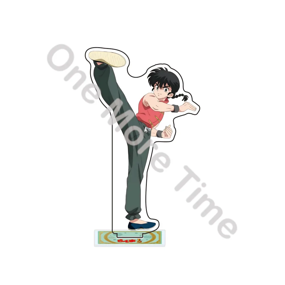 Hot Anime Ranma ½ Acrylic Stand Figure Chibi Anime Standing Sign Model Plate Desk Decor Fans Gift Keychain
