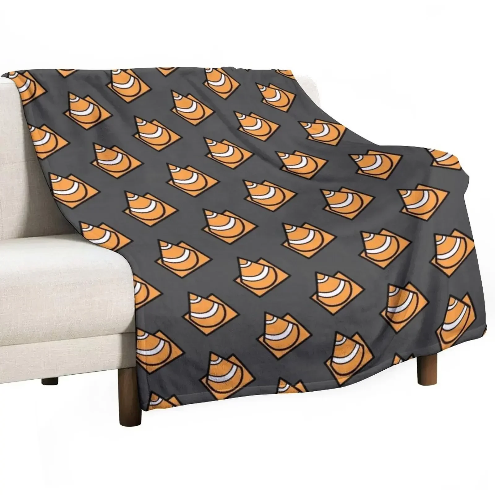 Traffic Cone Throw Blanket Anti Shedding Soft Fuzzy Blanket for Home
