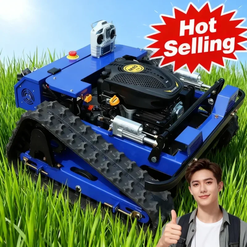 

Customized Remote Control Crawler Lawn Mower High Quality Garden Field Hay Mower Small Home Zero-Turn Equipment