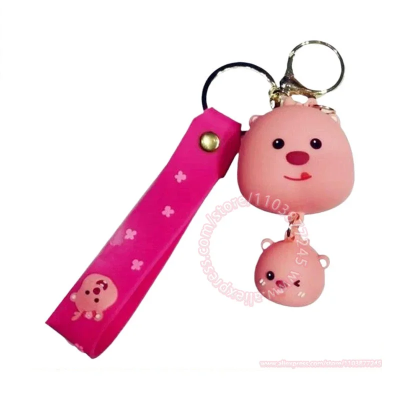 Loopy llavero colgante mochila decoración Kawaii Anime modelo muñeca de dibujos animados regalo de cumpleaños rosa exquisito chica juguete periféricos