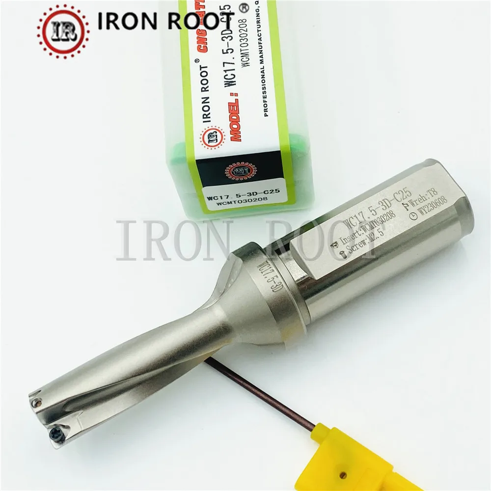 CNC Drilling Tool IRON ROOT Indexable U Drill 3D Drilling Depth 14.5-20  Indexable U Deep Hole Drill Violent Drill Suitable
