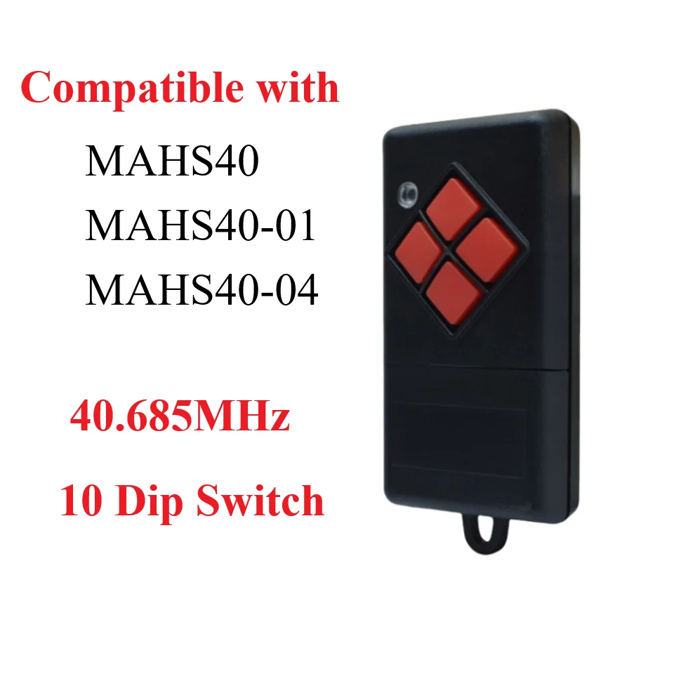 

For DICKERT 40.685mhz MAHS40-01 Garage Remote Control For DICKERT 40mhz Red Buttons Hand-held Transmitter