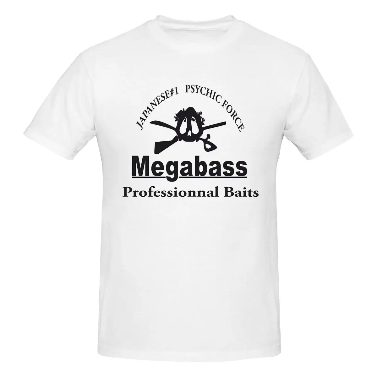 Megabass 2024 New Fashion Washed Heavy T-Shirt Men'S Summer High Streetwear Pure Cotton Short Sleeve