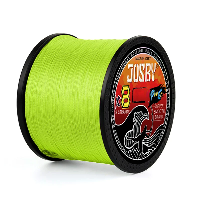 

JOSBY 8 Strands PE Braided Fishing Line 100M 300M 500M 1000M Japan Multifilament Smooth and Durable Carp Line Saltwater Pesca