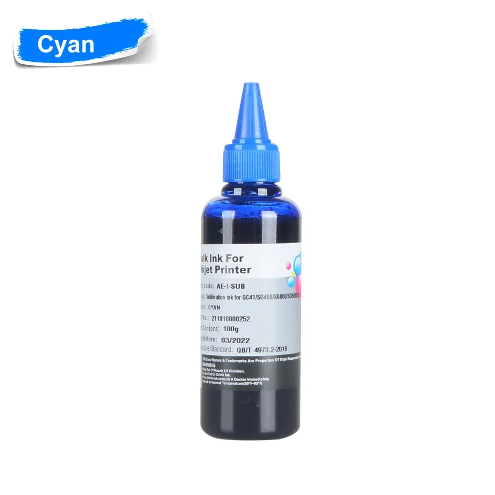 Sublimation Ink 4*100ML Universal Pigment Ink for Epson Inkjet Printers All Models Waterproof Vivid Colors Printing Ink