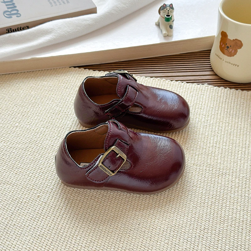 أحذية المشي للأطفال 2025 الخريف موضة جديدة بنين فتاة بولي Shoe حذاء تنوعا الطفل لينة وحيد رقيقة أحذية مشي الطفل