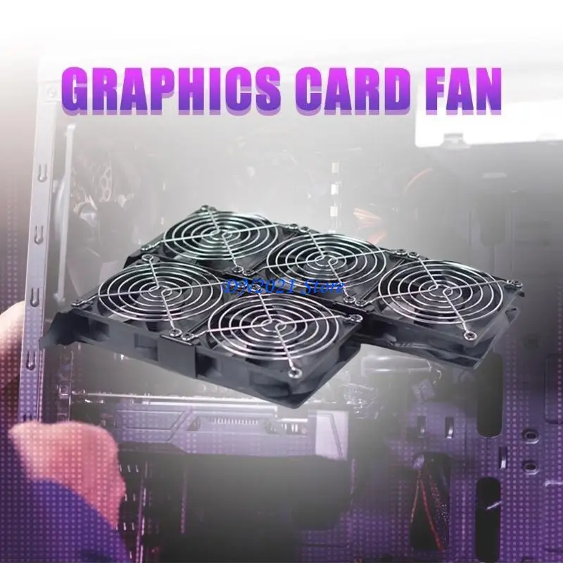 

F3KE Enhances GPU Performances Graphics Card Fan 90mm Cooling Fan for PCI Slots
