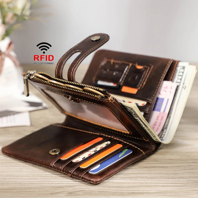 Thời Trang Airtag Ví Rfid Dây Kéo Cao Cấp Da Thật Chính Hãng Da Airtag Ví Chống Mất Thẻ Tín Dụng Túi Đựng Thẻ Với Apple Airtag giá Đỡ