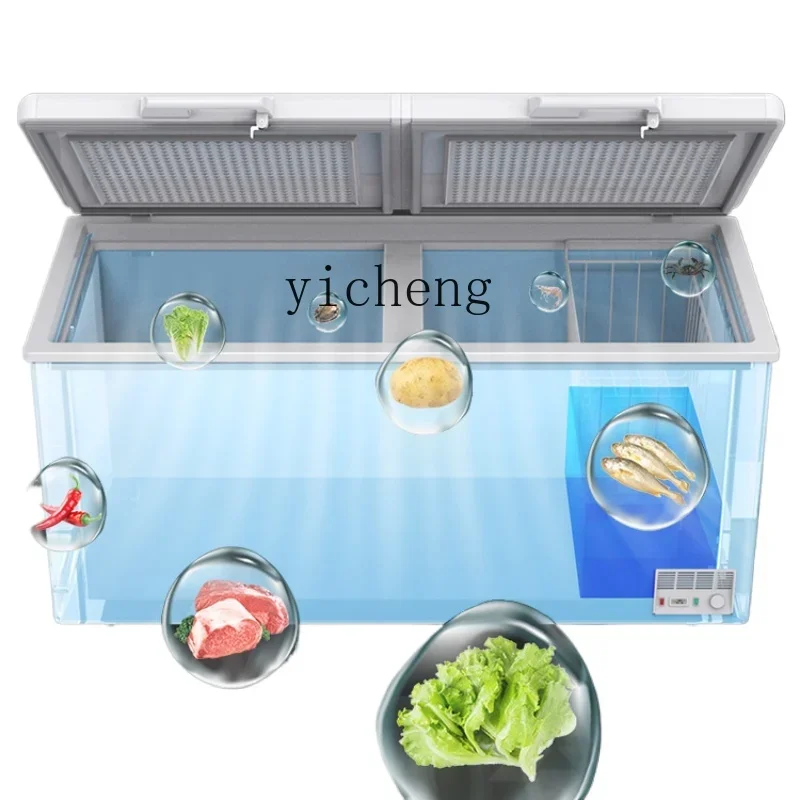 Freezer Commercial Large Capacity Refrigerator Frozen Fresh-Keeping Double Temperature Display Cabinet