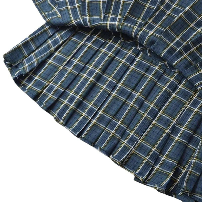 

Low Waist Plaid Skirt American Sle College Girl JK Pleated Skirt Women Blogger Sle Summer Ultra ort Skirt BMN