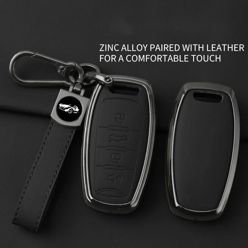 

Fashion Metal Car Key Case Cover for Great Wall Haval Jolion 2022 F5 F7 F7X H2S H6 H7 H4 H9 GMW Dargo Key Shell Fob Accessories