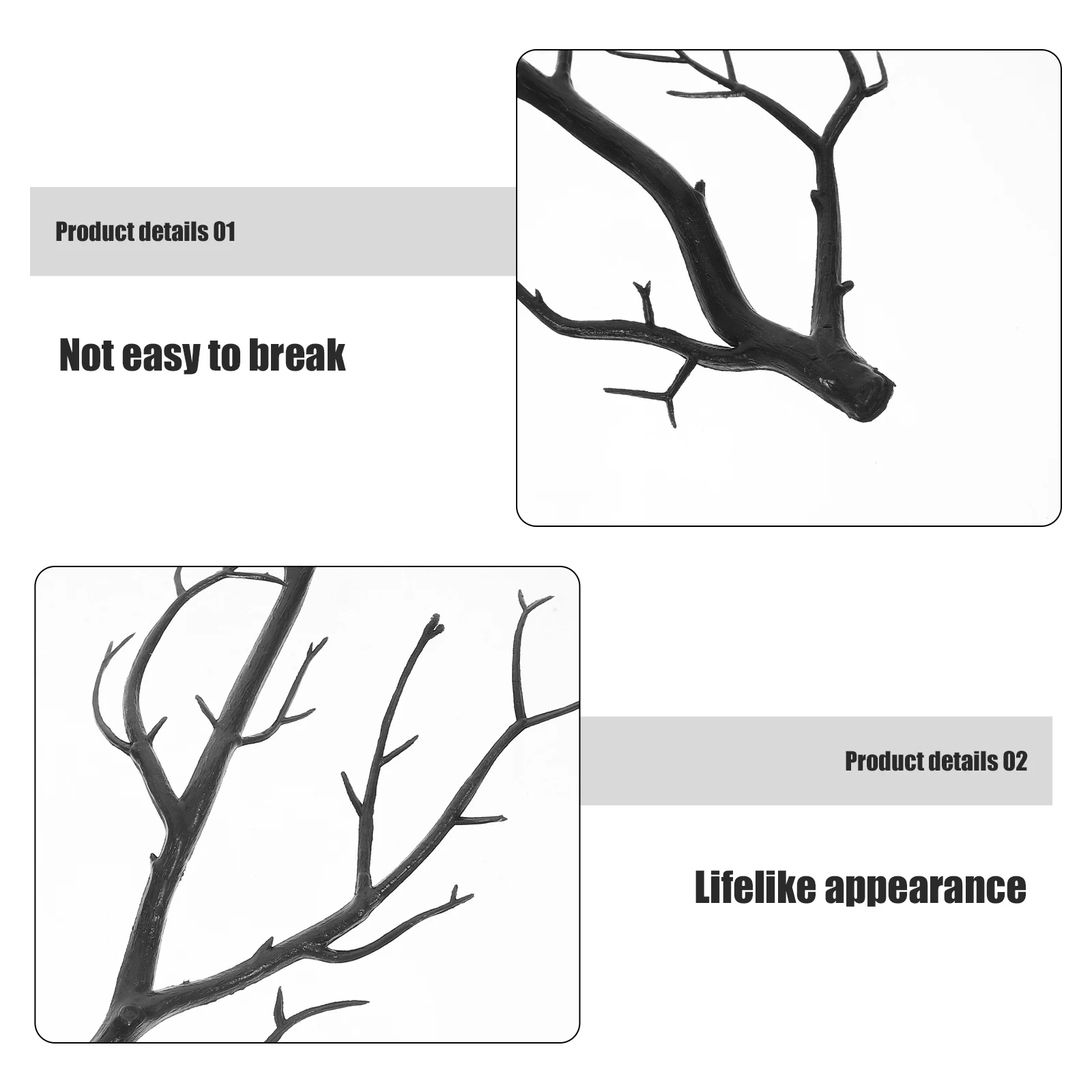 

2pcs Artificial Antler Dried Tree Branch Christmas Decor Fake Dried Branch Crafts Decorative Plant Model winter Home Xmas Adorn