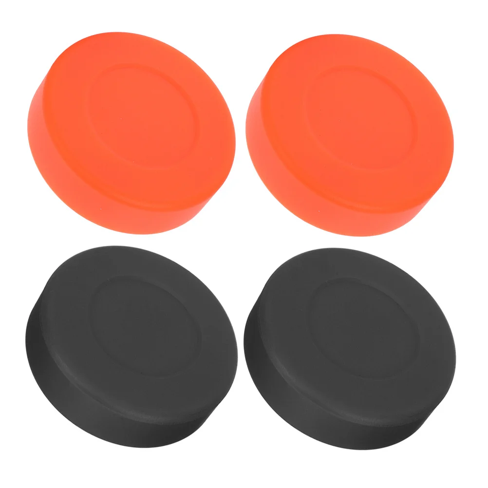 4 個のアイスホッケー PVC パック滑り止めテクスチャ正確なパス練習のための屋内屋外プロホッケーパック