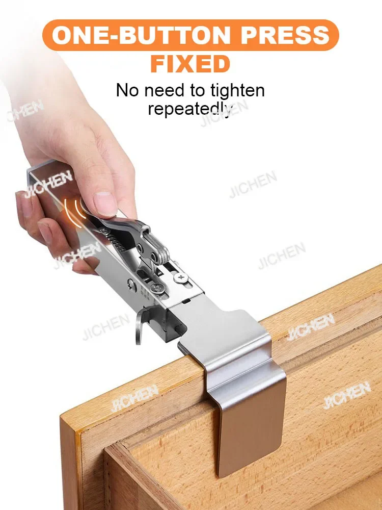 

HS HSJC Регулируемый крепежный зажим для ящика Универсальный крепежный зажим для ящика Нержавеющая сталь Передние монтажные зажимы для ящика Деревообработка