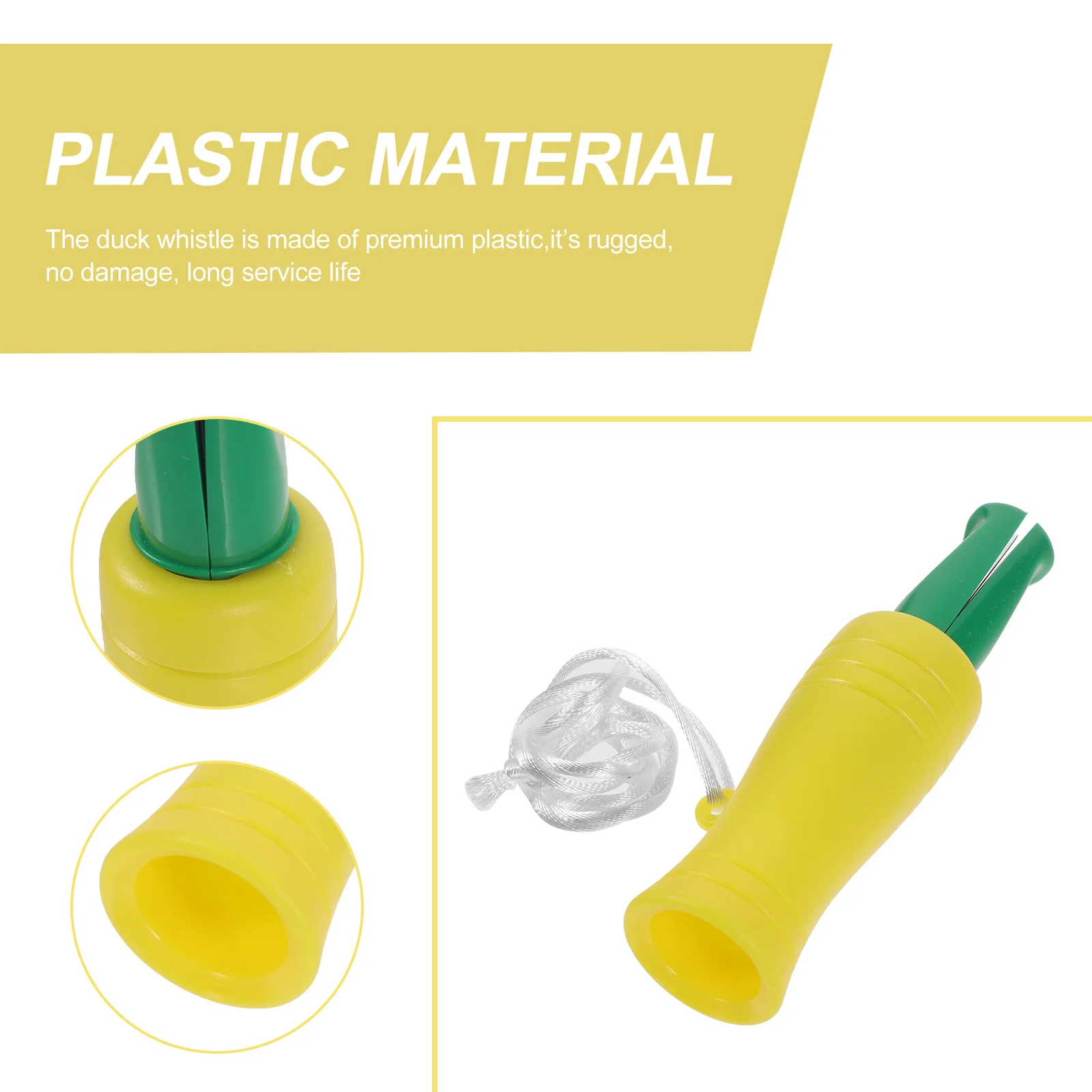 الصيد المتصل البلاستيك صافرة أوزة صوت فخ صافرة بصوت عال يسهل حمل استخدام الصيد المتصل دعوة صغيرة ديكور معلق #5