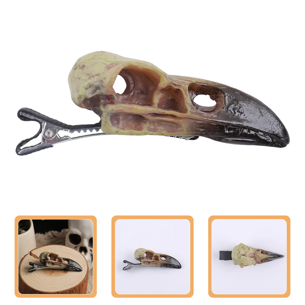 

Skull Hair Clip for LED Hairpin Accessories Halloween Props Clips Spooky Make up Man