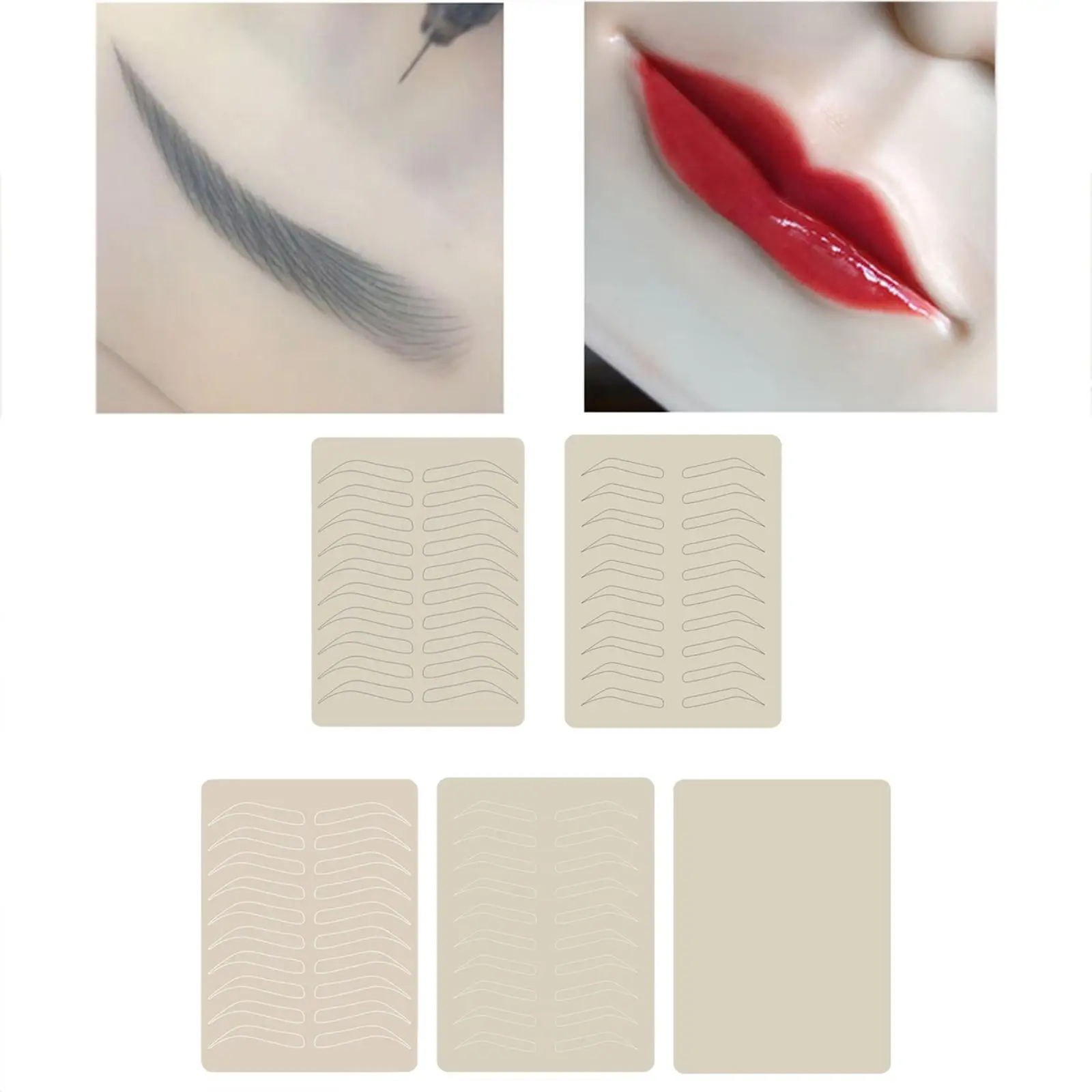 Практика микроблейдинга Кожа Нет нужны чернила Обучение коже бровей