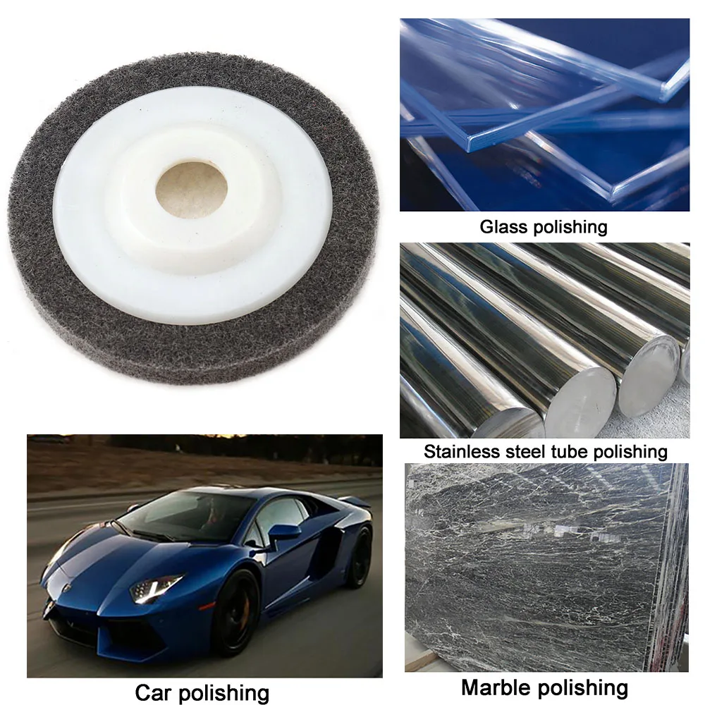 Wol Baja Stianless Merasa Flap Poles Roda Disk 4 "/5"/4.5 "Sudut Penggiling Bantalan Buffing untuk Medis Kaca Marmer Logam Tahan Lama