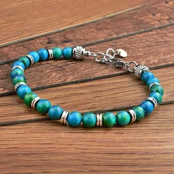 Pulseras Hombre Natural Stone Man Beaded Bracelets Homme lapis lazuli Phoenix Stone Men's Bracelets For Men Fathers Day Gifts