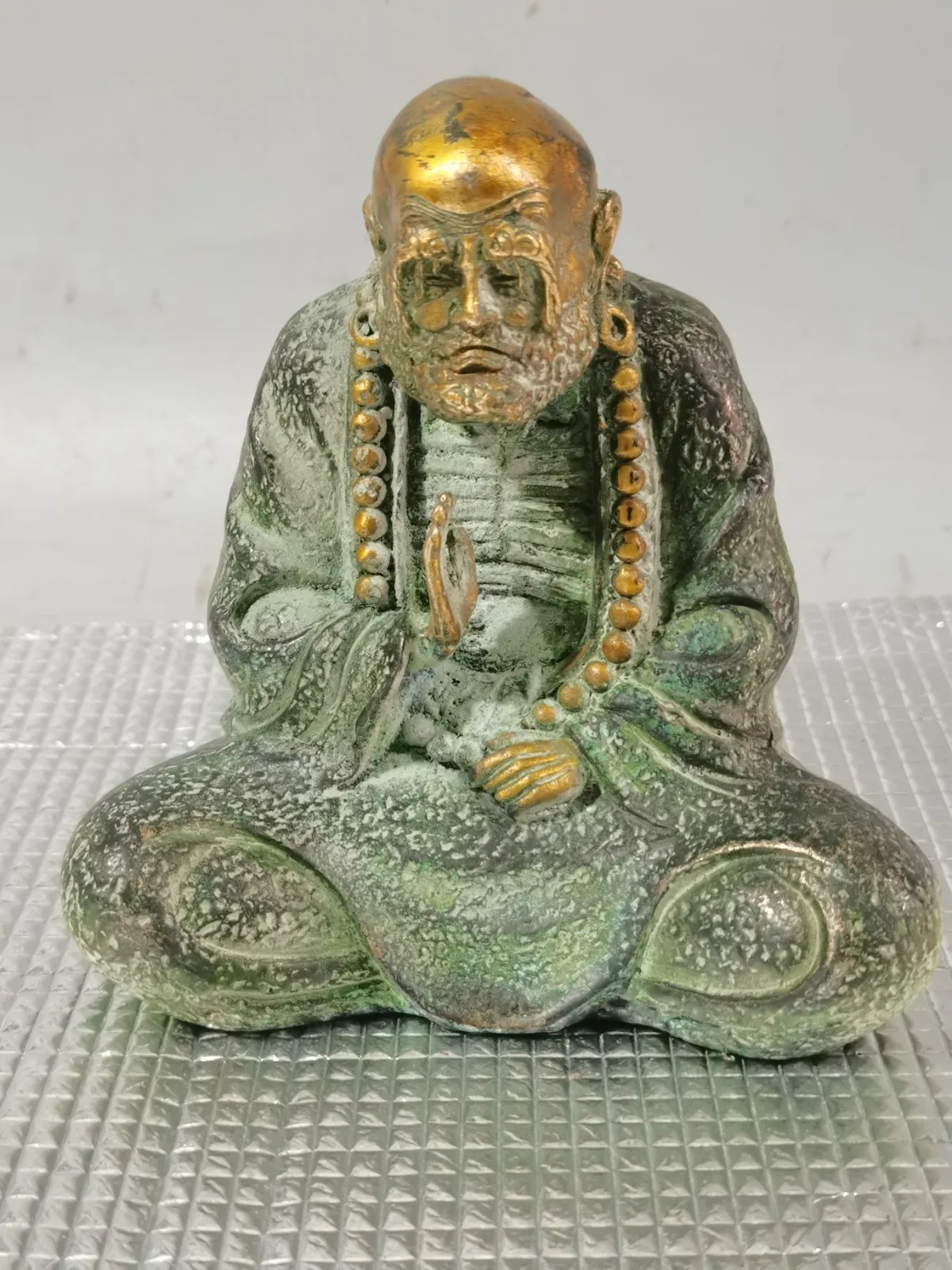 China From FOLK Collection Copper Buddha statue of Bodhidharma Patriarch