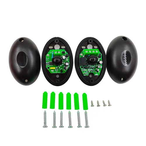 Imagen 2 del producto Un par IP55 puerta automatizada sensor detector infrarrojo seguro 12-24V sensor infrarrojo haz de seguridad detector de fotocélula