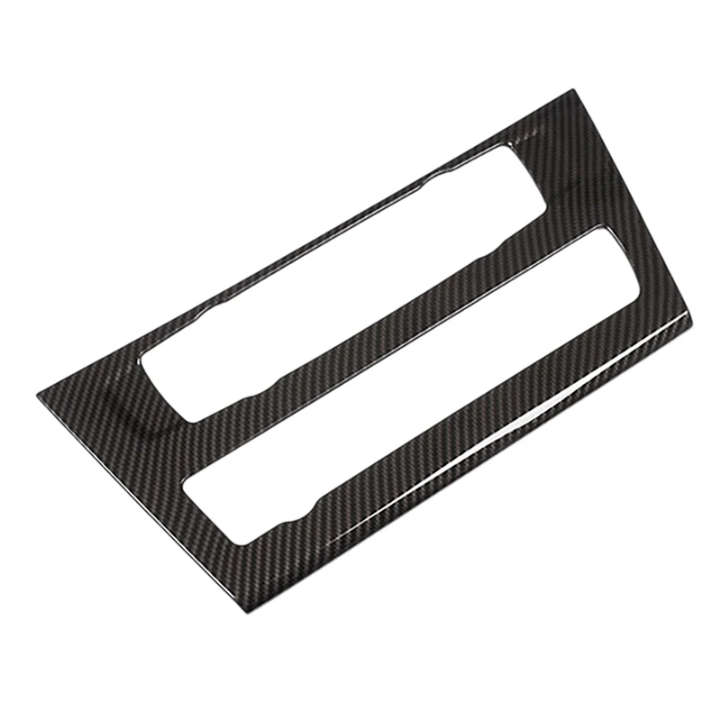 Car Radio Fascia Frame Trim, For-BMW X3 X4 F25 F26 Air Conditioning Volume Adjustment Frame Decoration Carbon Fiber