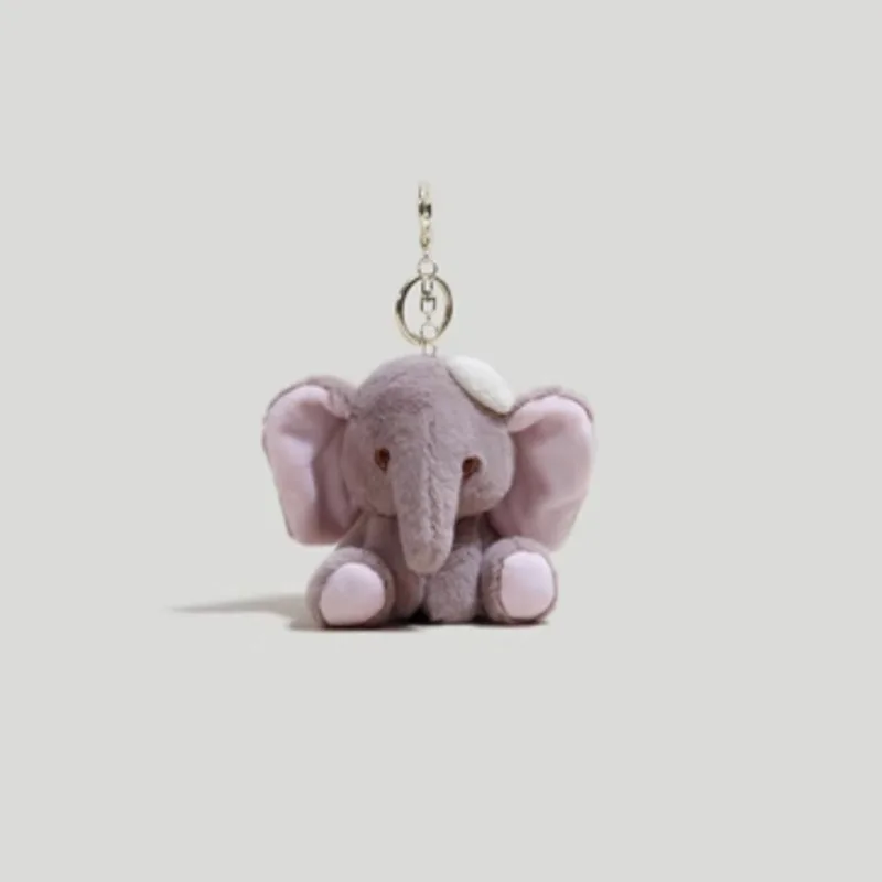 New Cartoon Cute sitting Elephant Bag Pendant Plush soft Doll lucky Bag Pendant High end Keychain couple decorate fashione gift