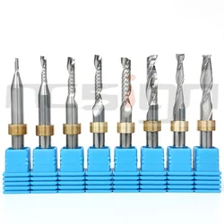 IECHO E62.1A E63.1A E64.1A E64.2A E64.3A E65.1A E66.1A  Tungsten Carbide End Mill CNC Router Spindle Tools Milling Cutter