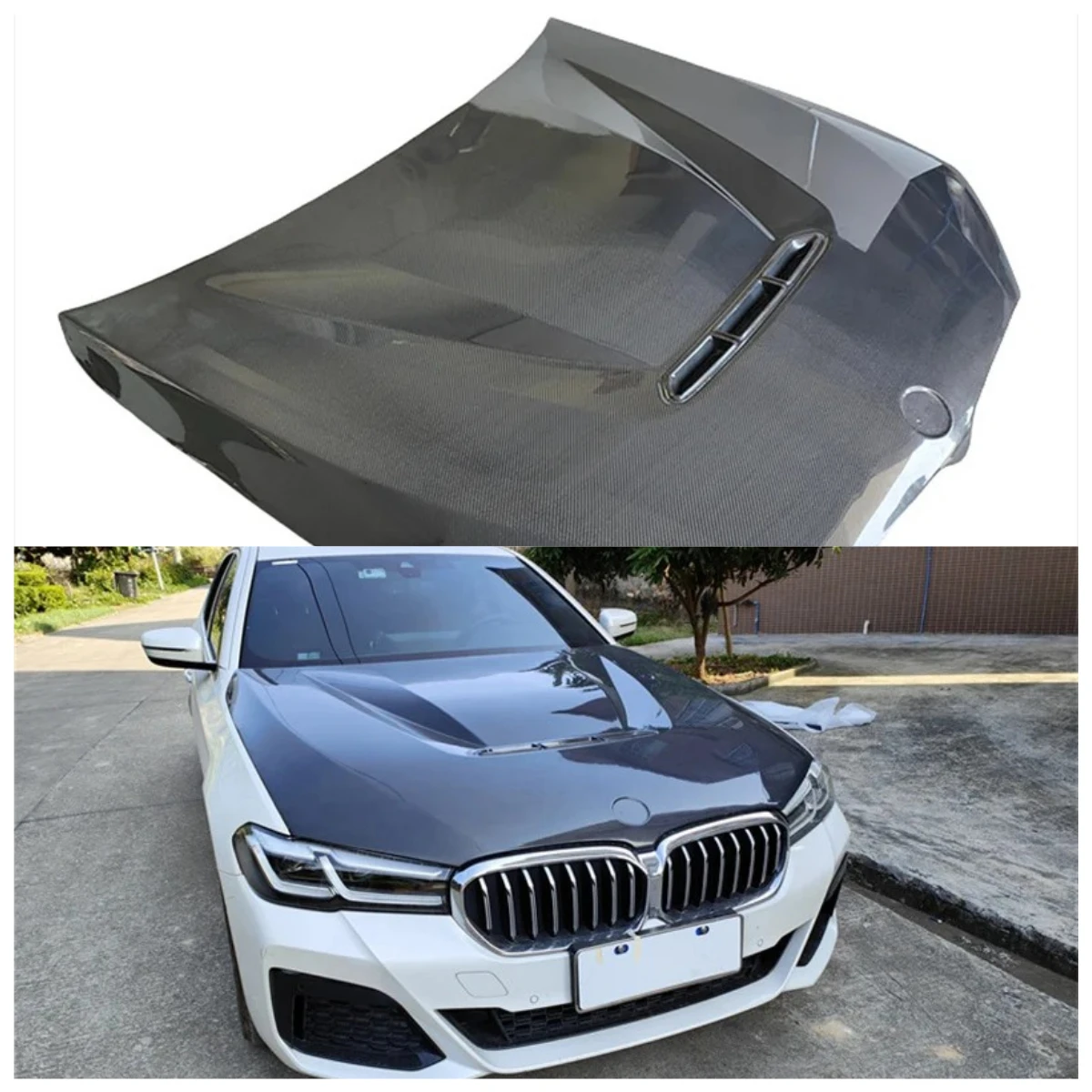 

Carbon fiber 5 series G30 G38 525LI F90 M5 GTS engine hood suitable for 2021y engine hood automotive parts