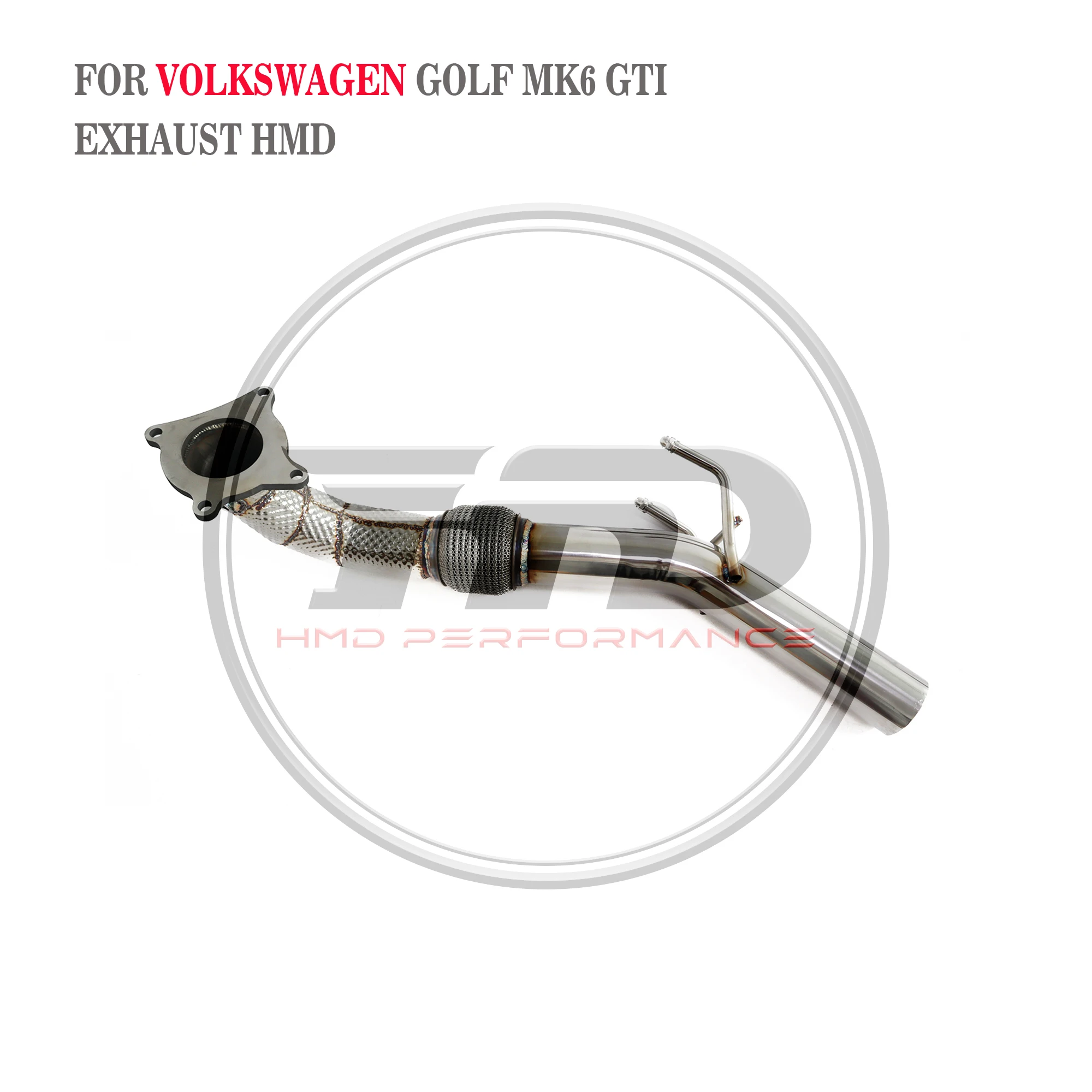 

﻿ High Quality Customizable Downpipe For VW Golf MK6 GTI Exhaust System Stainless Steel Heat Shield High Flow Performance HMD