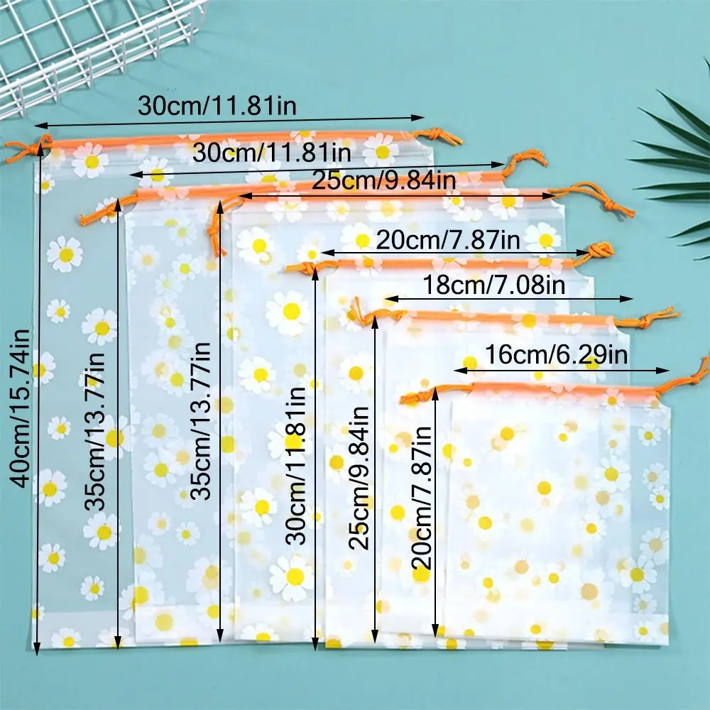 Margarida dos desenhos animados sapatos sacos de armazenamento à prova dwaterproof água transparente saco de sapato de viagem à prova de umidade sacos de suspensão saco de cordão