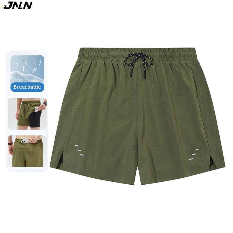 

JNLN Men's Women's Gym Shorts Summer Lightweight Quick Dry Running Short Unisex Camping Mountaineering Hiking Sports Clothes