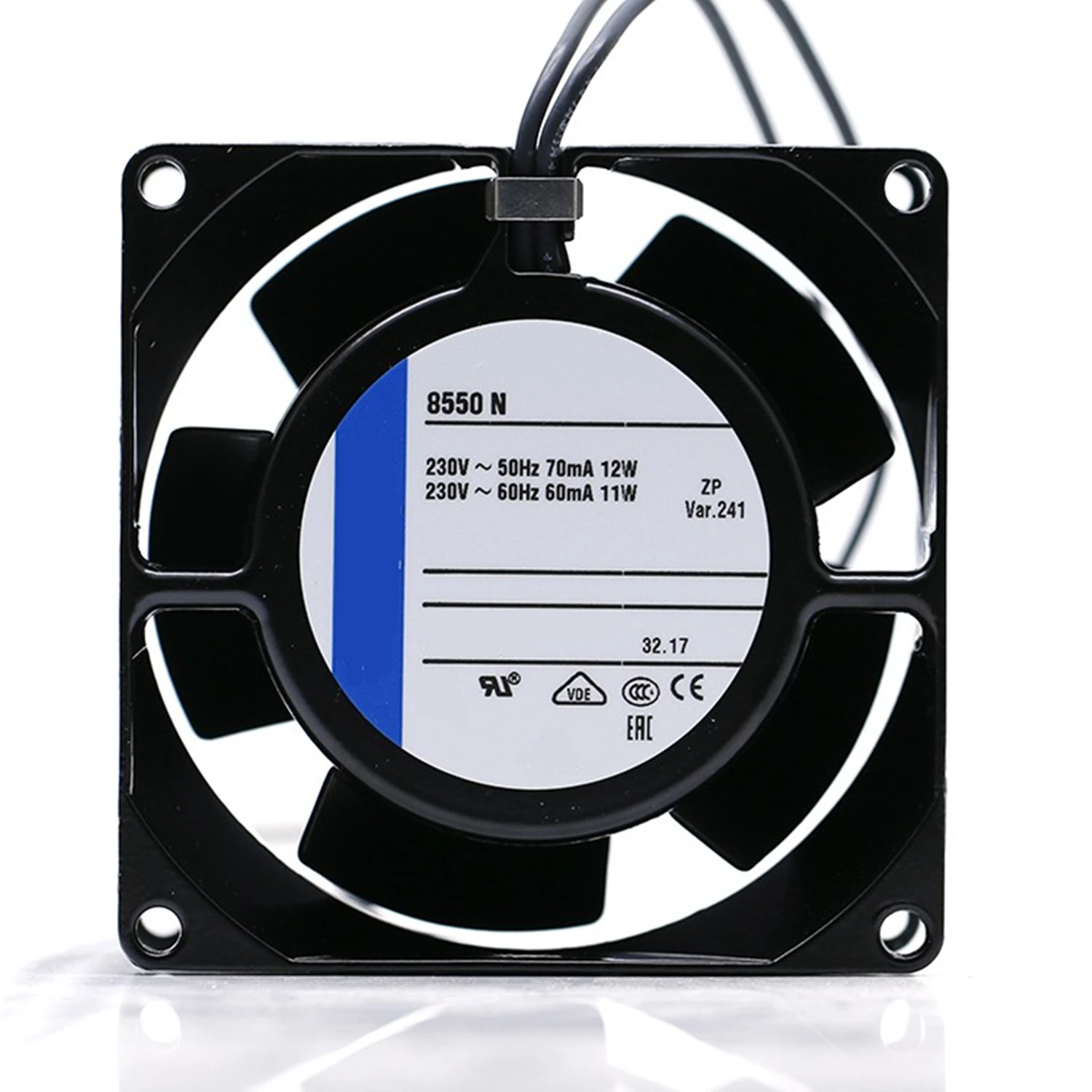 

Вентилятор охлаждения 8550N AC 230 В 70/60 мА 12/11 Вт 8 см 8038 80*80*38 мм
